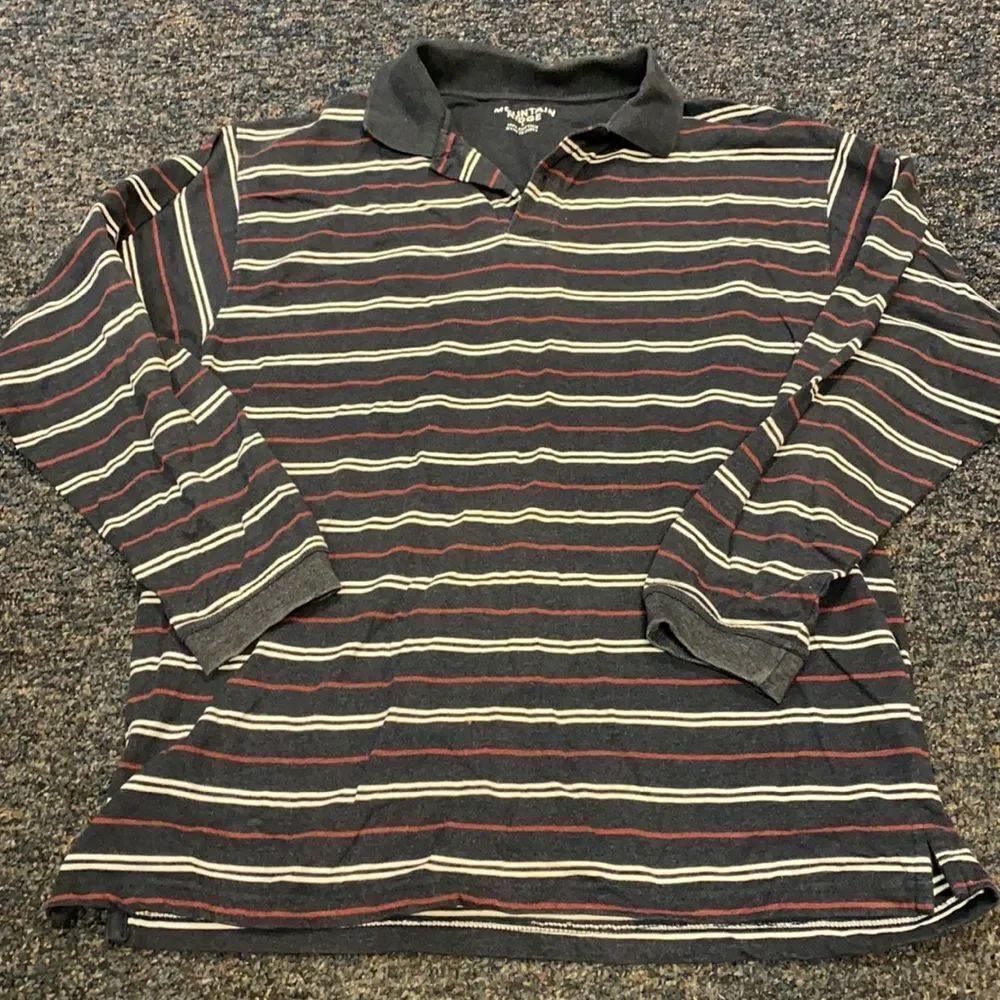 Mountain Ridge Long Sleeve Polo Shirt sz. L